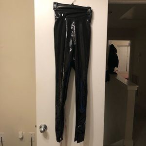 Super high waisted House of CB latex pants